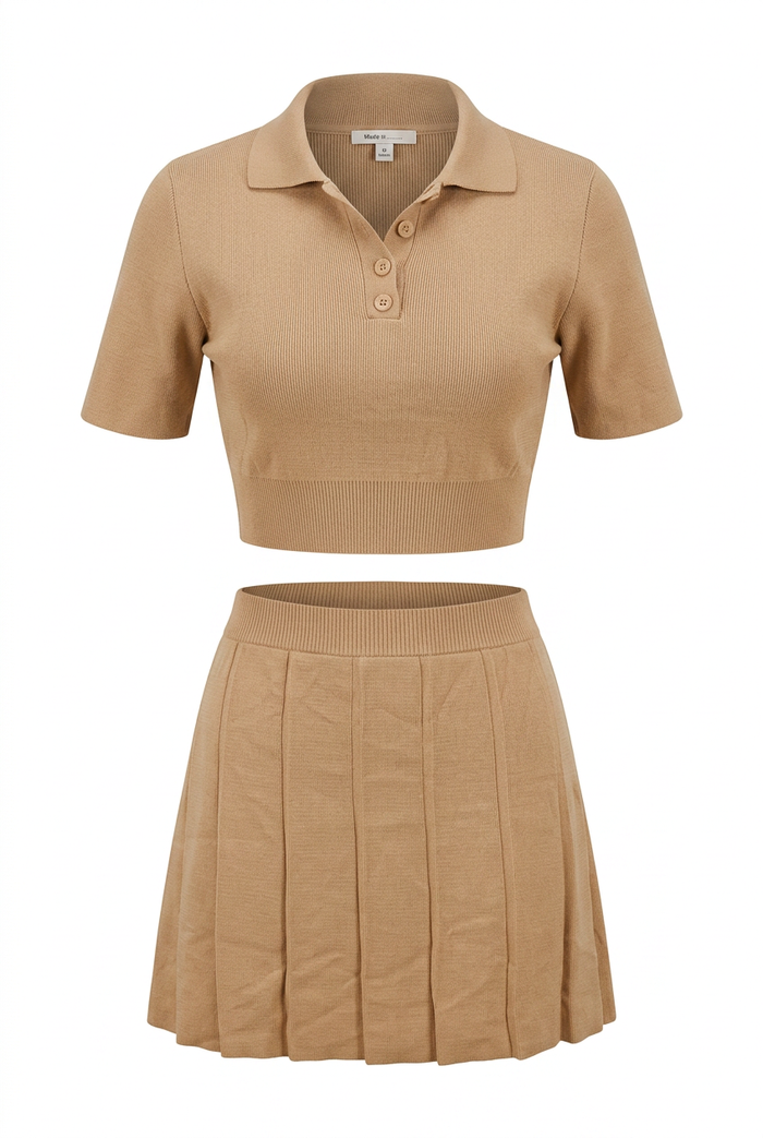 SET FALDA Y BLUSA TIPO POLO