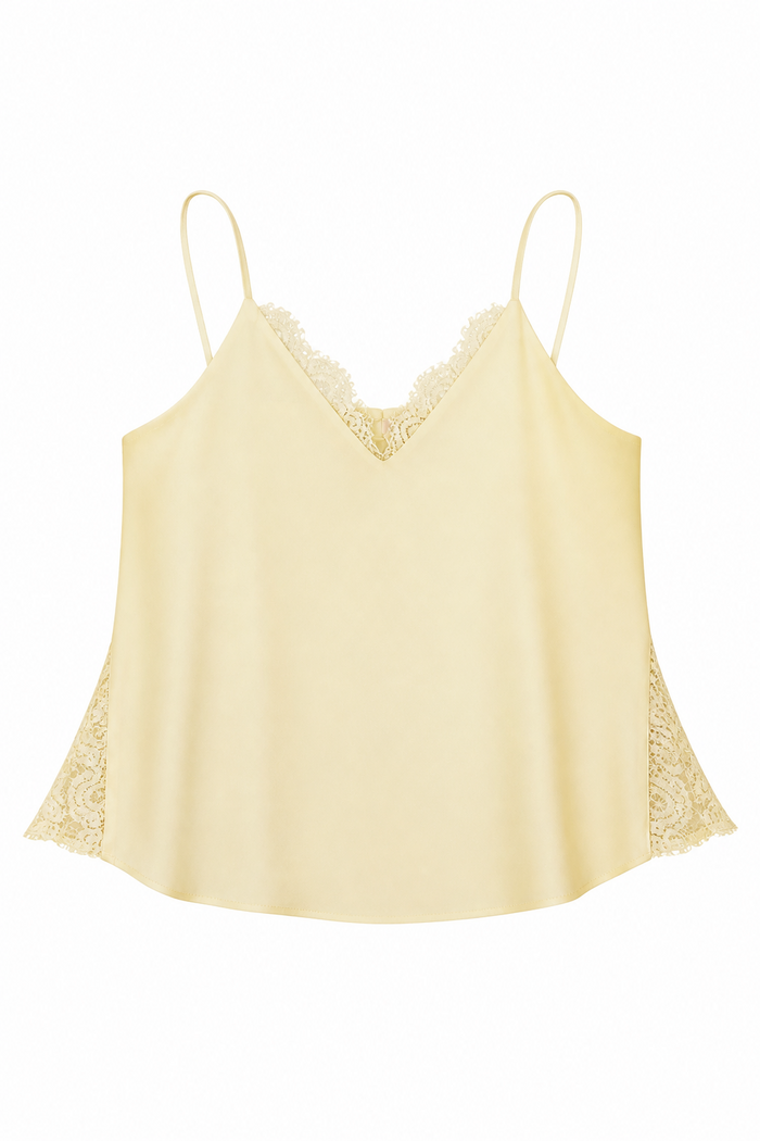 BLUSA SATIN CON ENCAJE