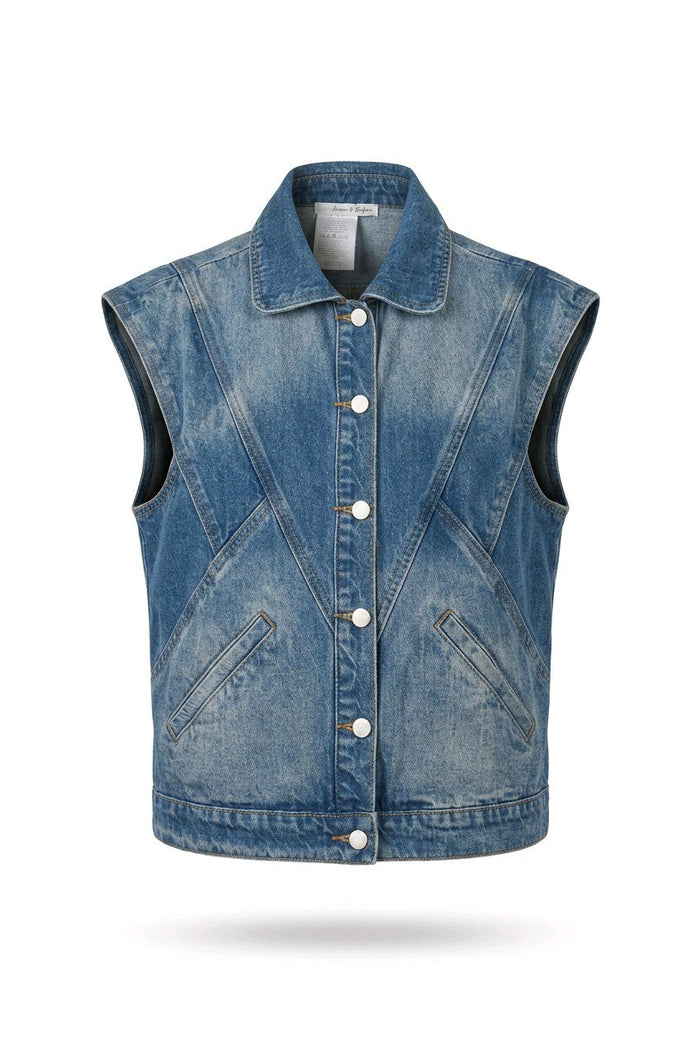 CHALECO JEAN AMPLIO